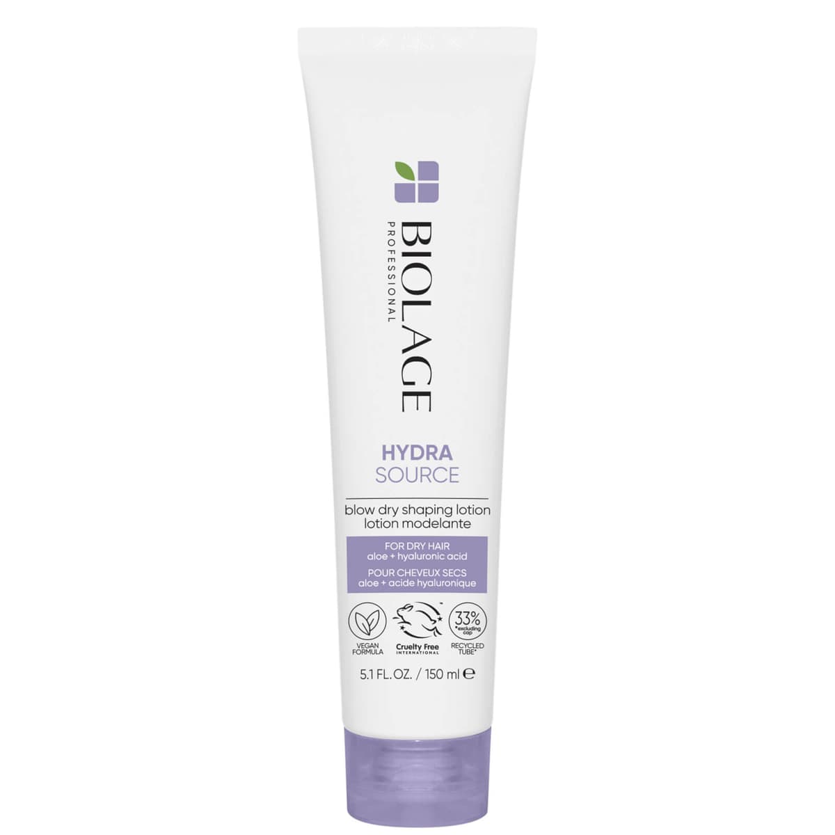 Biolage HydraSource Vormende Föhnlotion met Aloë en Hyaluronzuur voor Droog Haar 150 ml