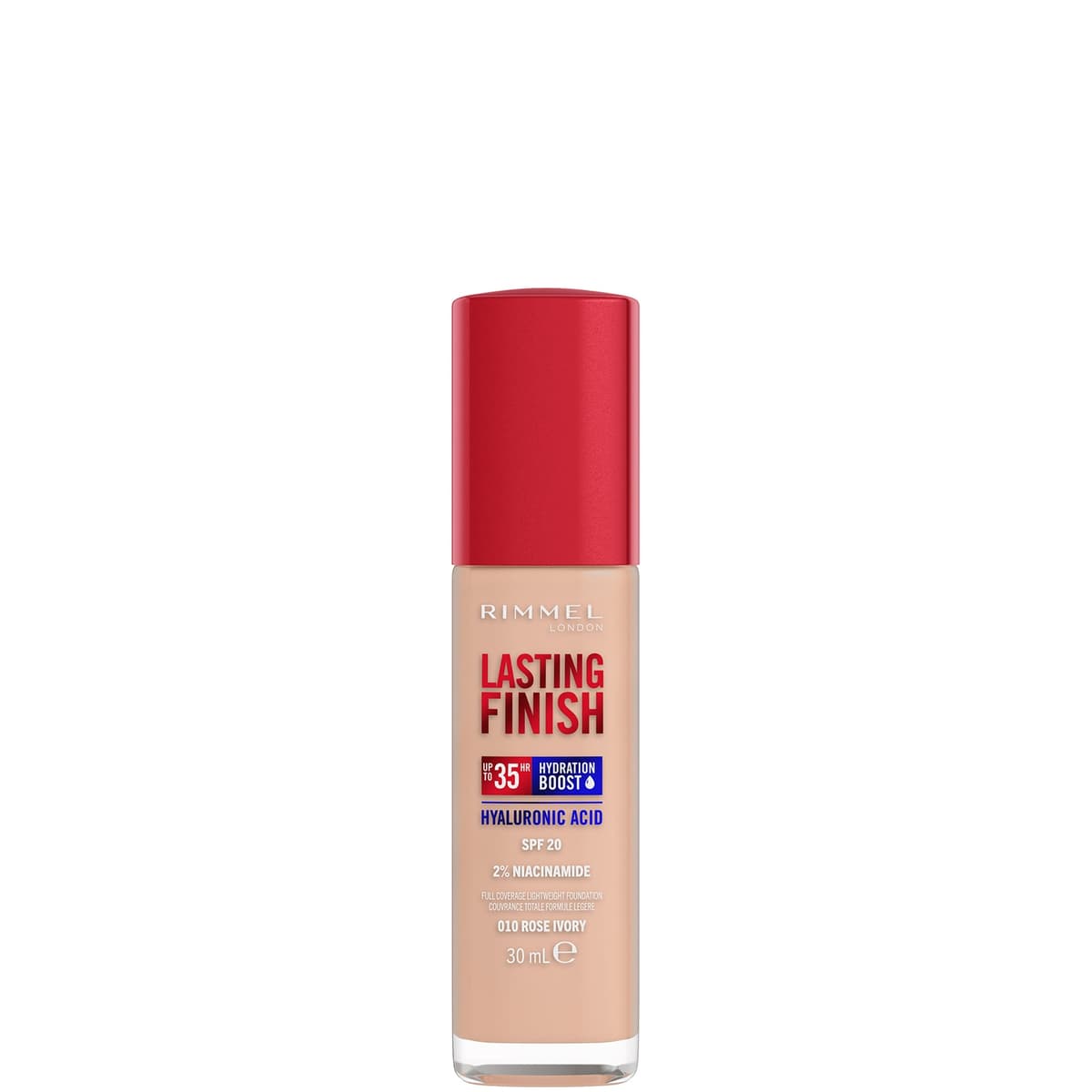 Rimmel Lasting Finish 35Hr Foundation 30 ml (Verschillende Tinten) - 010 Rose ivory