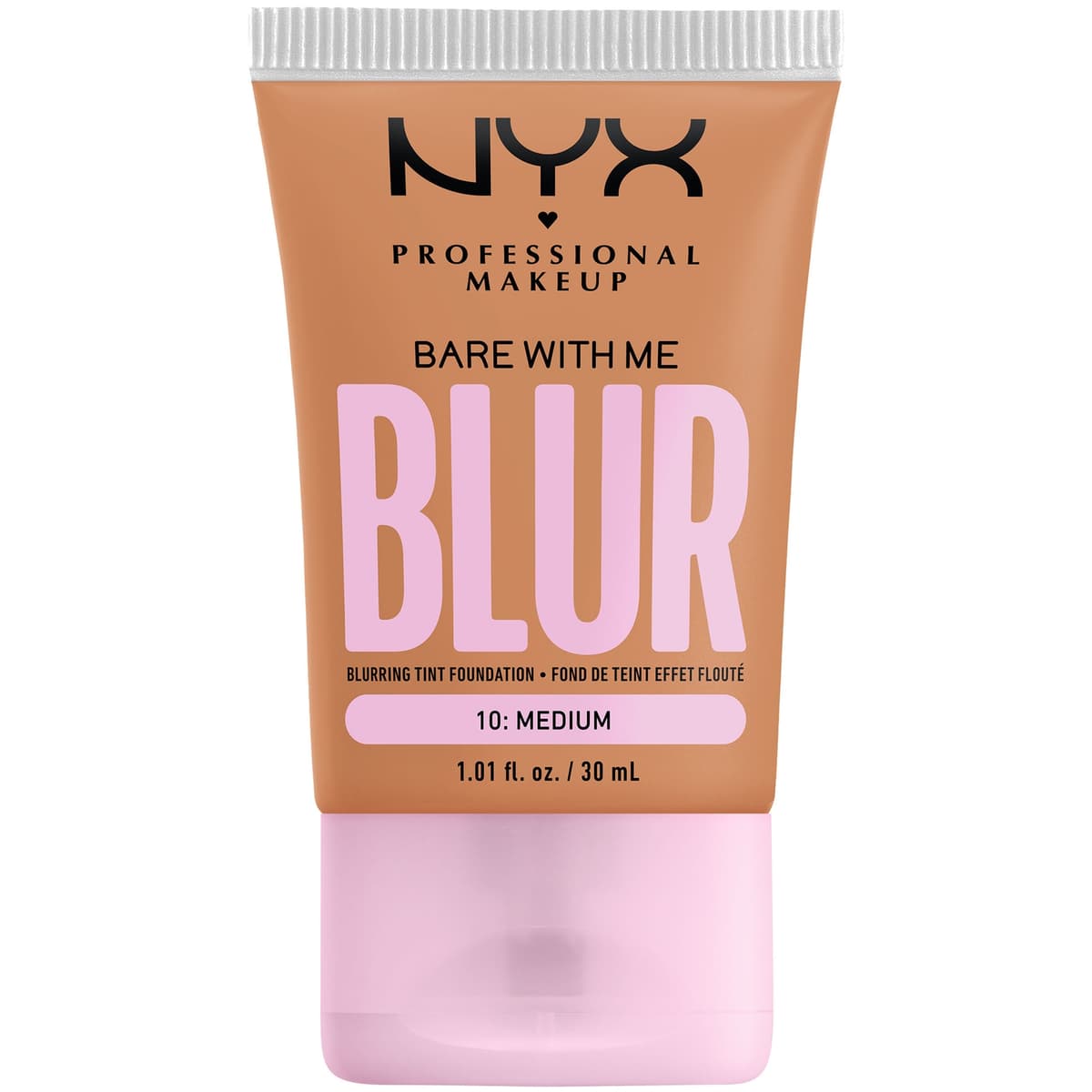 NYX Professional Makeup Bare With Me Blur Gekleurde Foundation 30 ml (Verschillende Tinten) - Medium