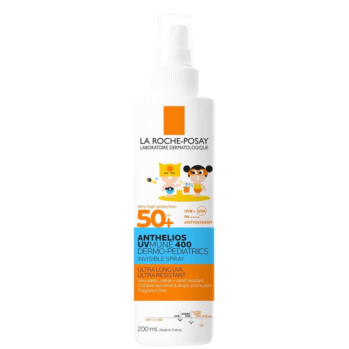 La Roche-Posay Anthelios UVMune 400 Dermo-Pediatrics Onzichtbare Spray voor Kinderen SPF 50+ 200 ml