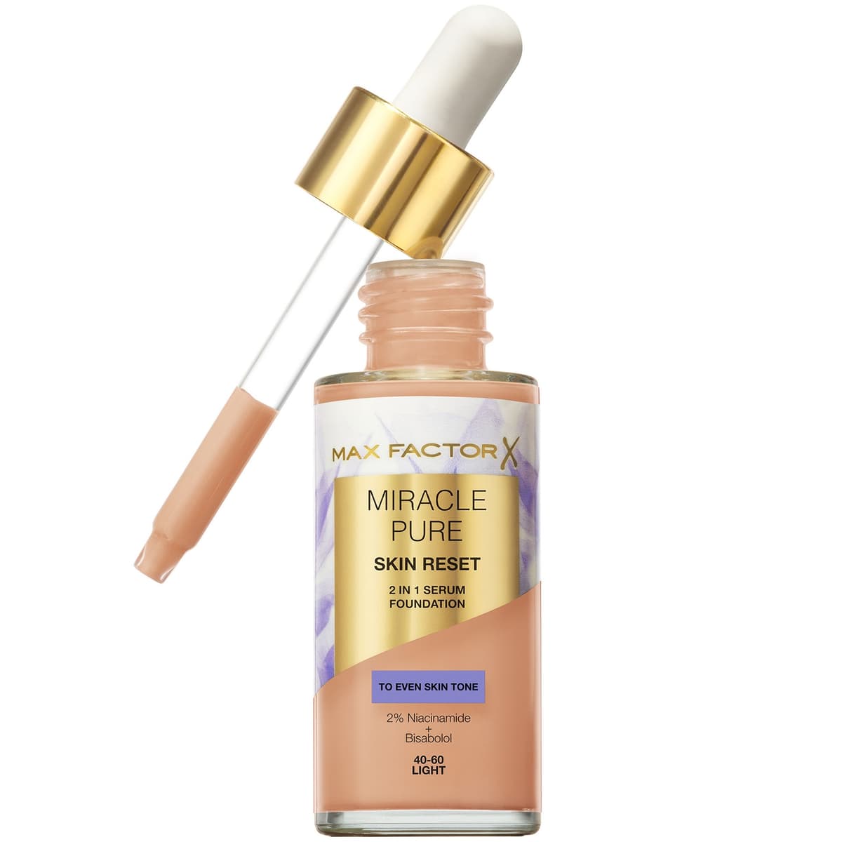 Max Factor Pure Skin Revival Serumfoundation 30 ml (Verschillende Tinten) - 40-60 Light