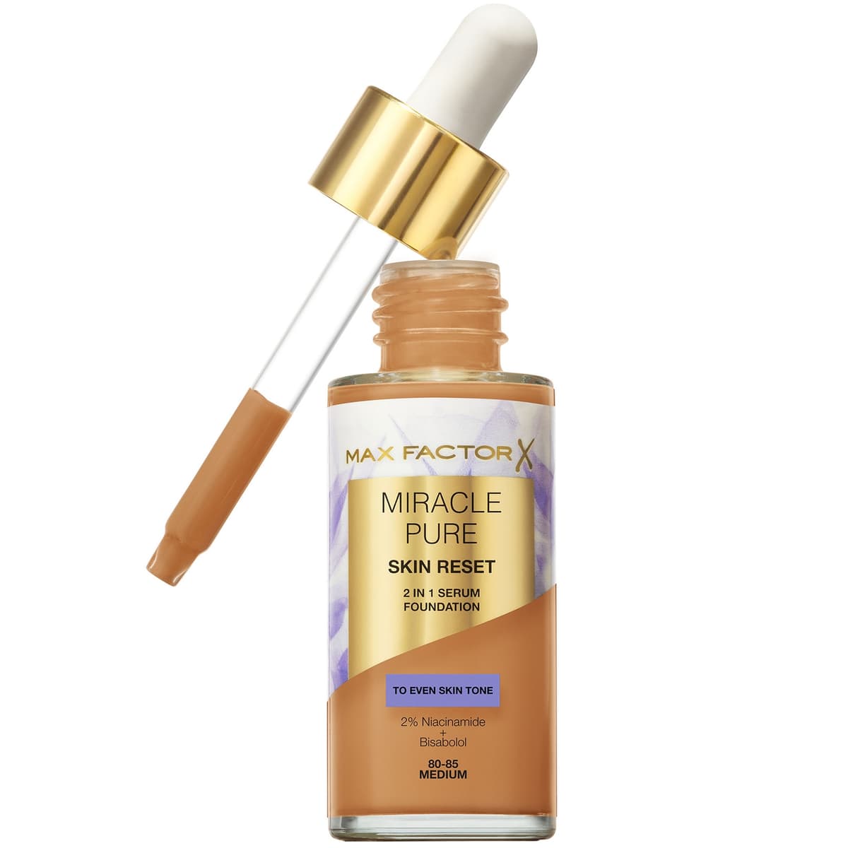 Max Factor Pure Skin Revival Serumfoundation 30 ml (Verschillende Tinten) - 80-85 Medium